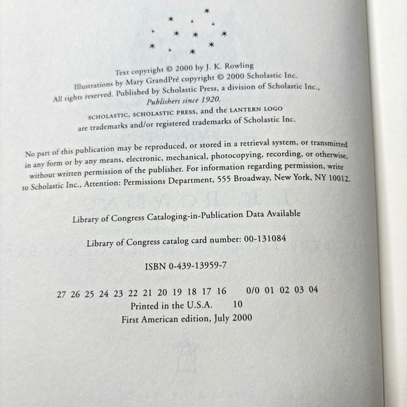 Harry Potter And The Goblet Of Fire Book - Picture 4 of 4